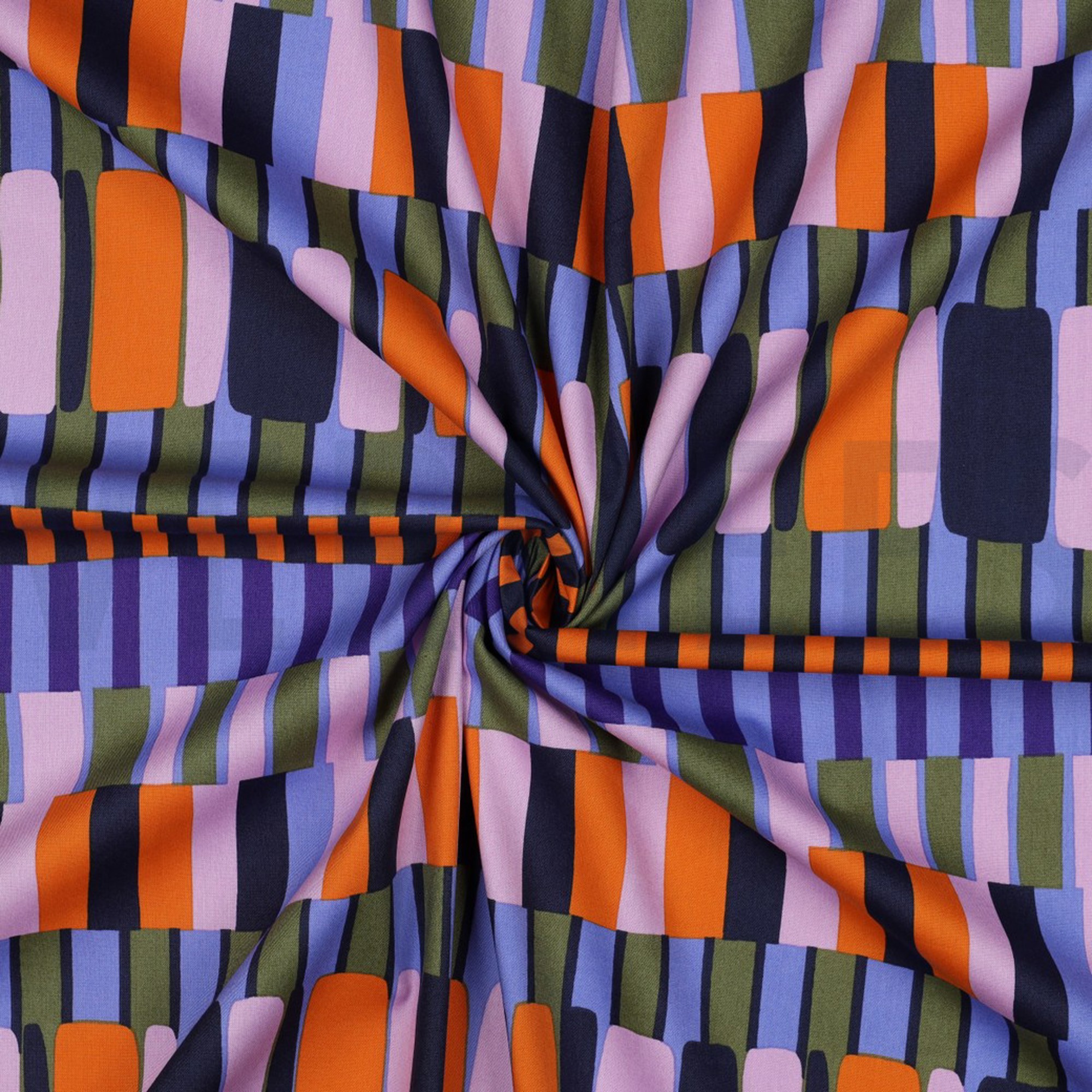COTTON VISCOSE STRIPES PURPLE (high resolution) #3