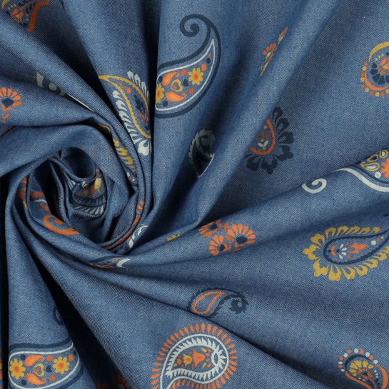 JEANS PAISLEY BLUE SHADOW #7