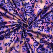 COTTON SATIN DIGITAL FLOWERS PURPLE (thumbnail) #3
