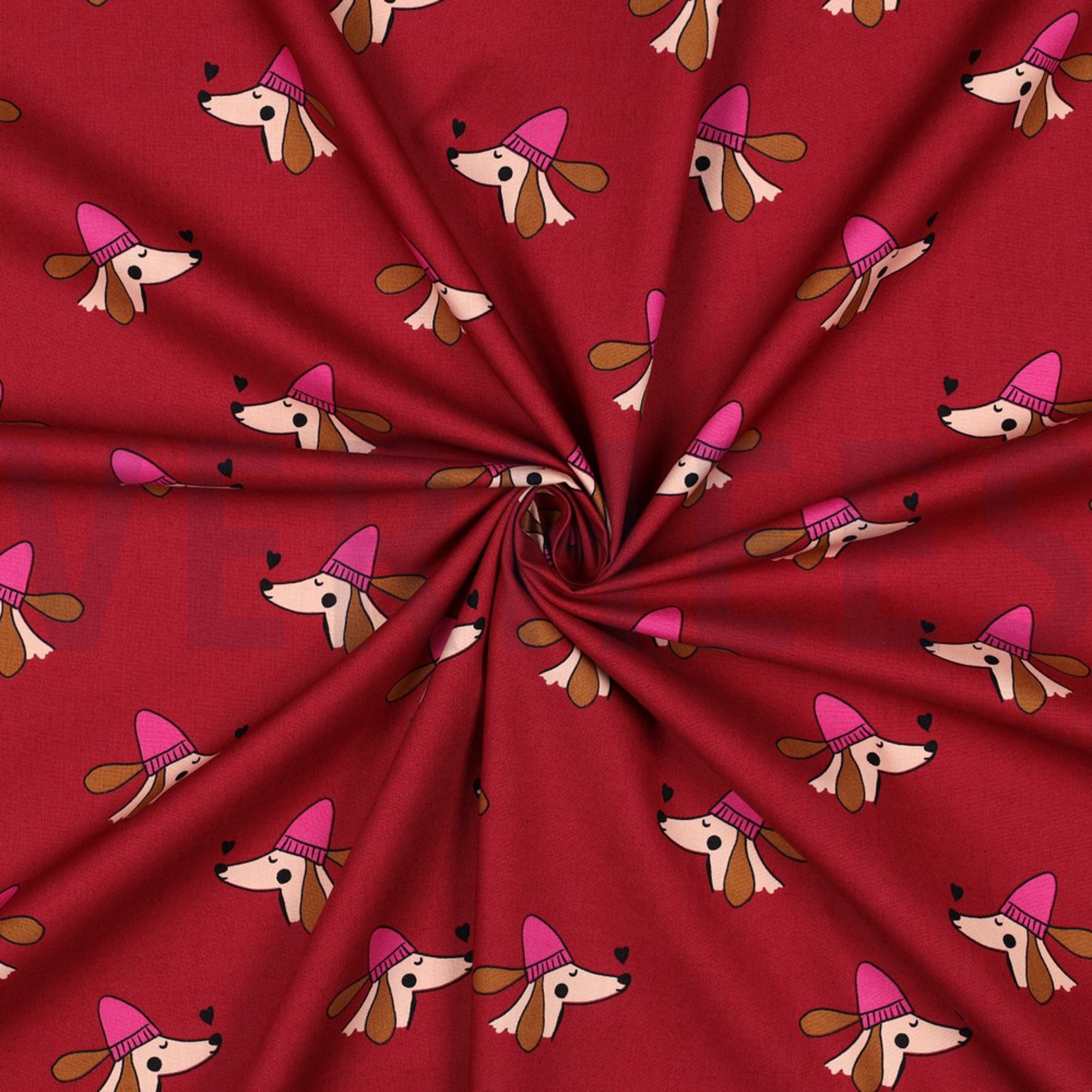 FINE POPLIN DOGS BORDEAUX (high resolution) #3