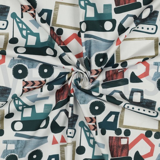 FINE POPLIN DIGITAL VEHICLES OFFWHITE #7