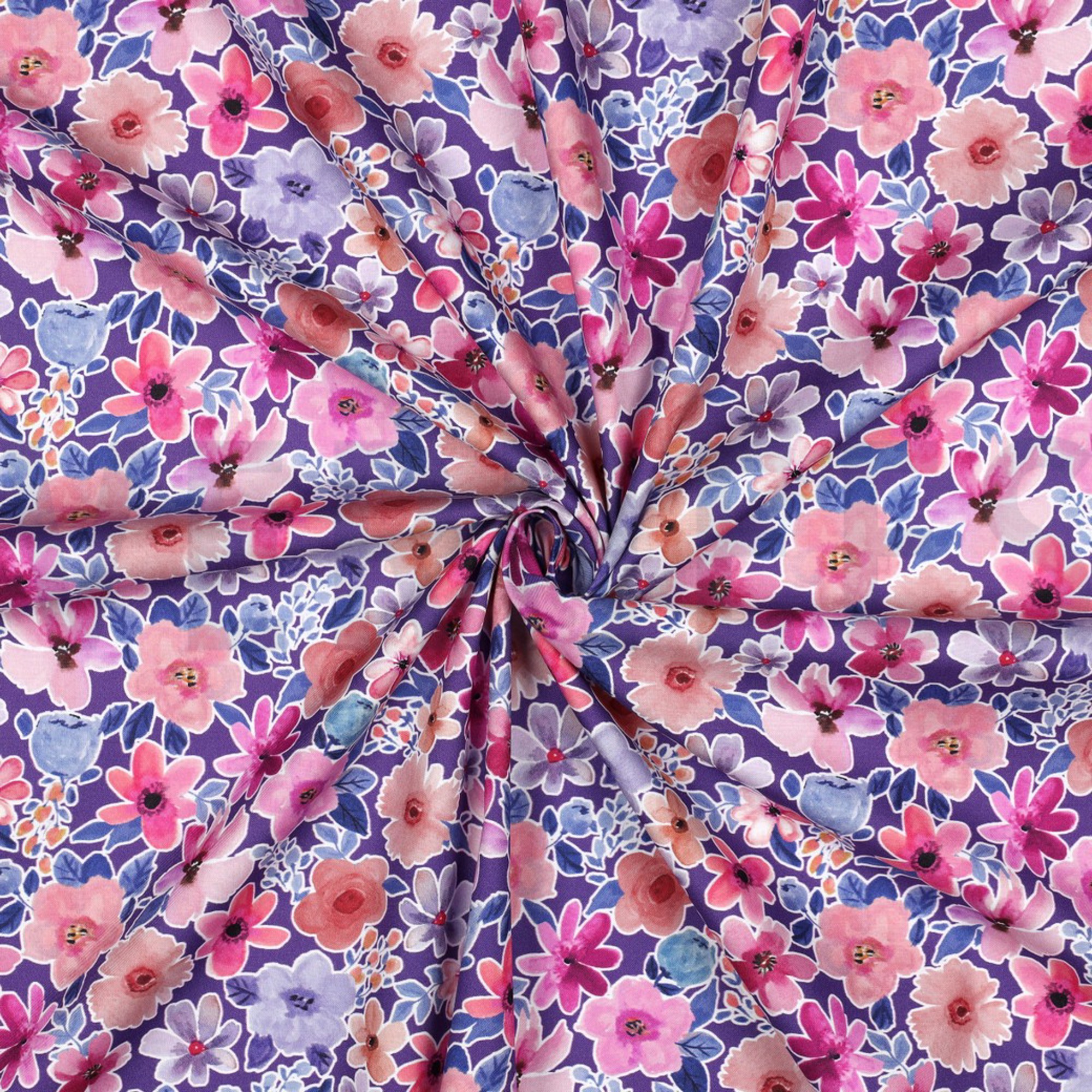 FINE POPLIN DIGITAL FLOWERS PURPLE (high resolution) #3