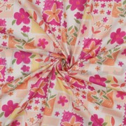 FINE POPLIN DIGITAL FLOWERS FUCHSIA (thumbnail) #3