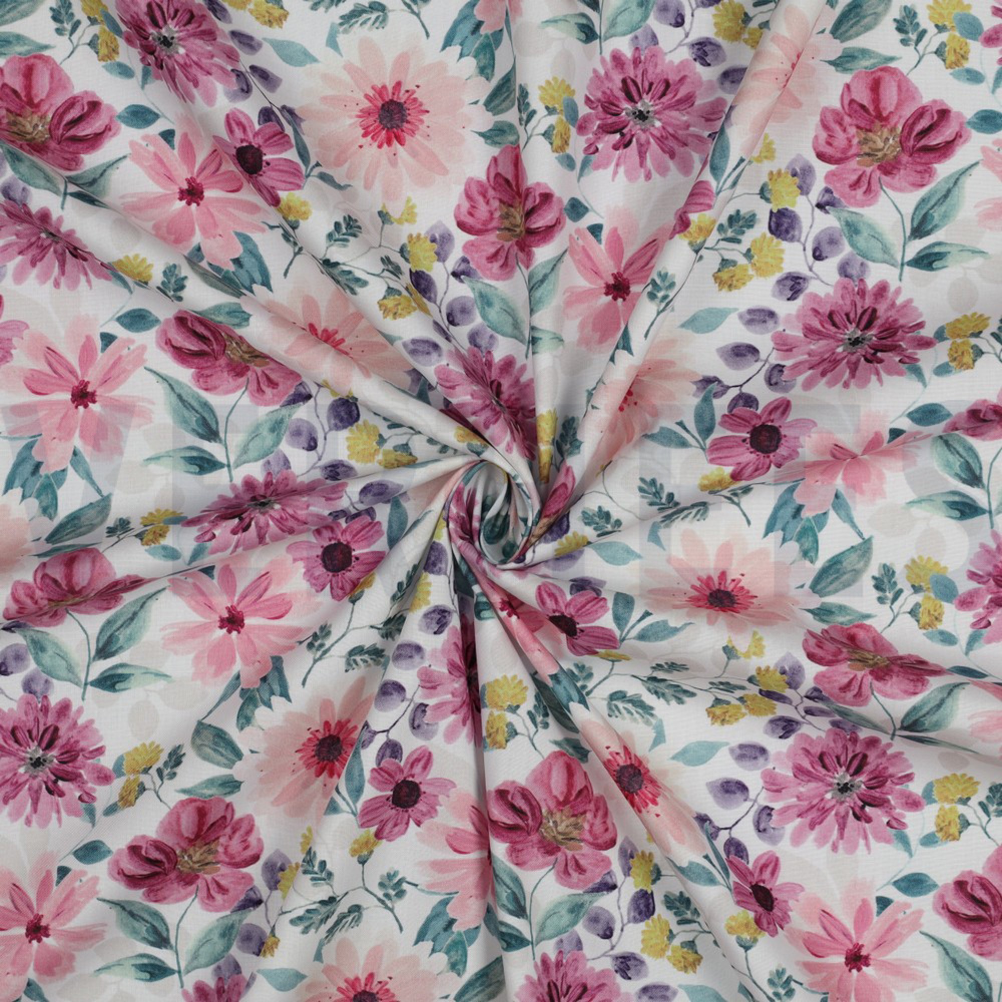 FINE POPLIN DIGITAL FLOWERS MAUVE (high resolution) #3