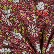 FRENCH TERRY FLOWERS DARK ROSE (thumbnail) #3
