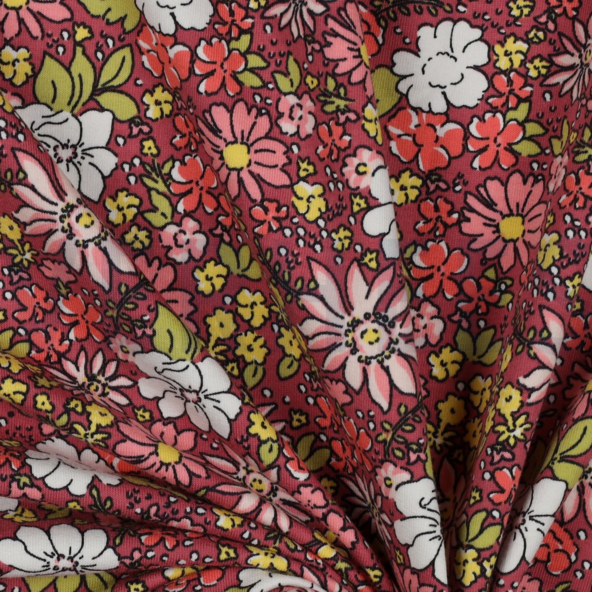FRENCH TERRY FLOWERS DARK ROSE (high resolution) #3