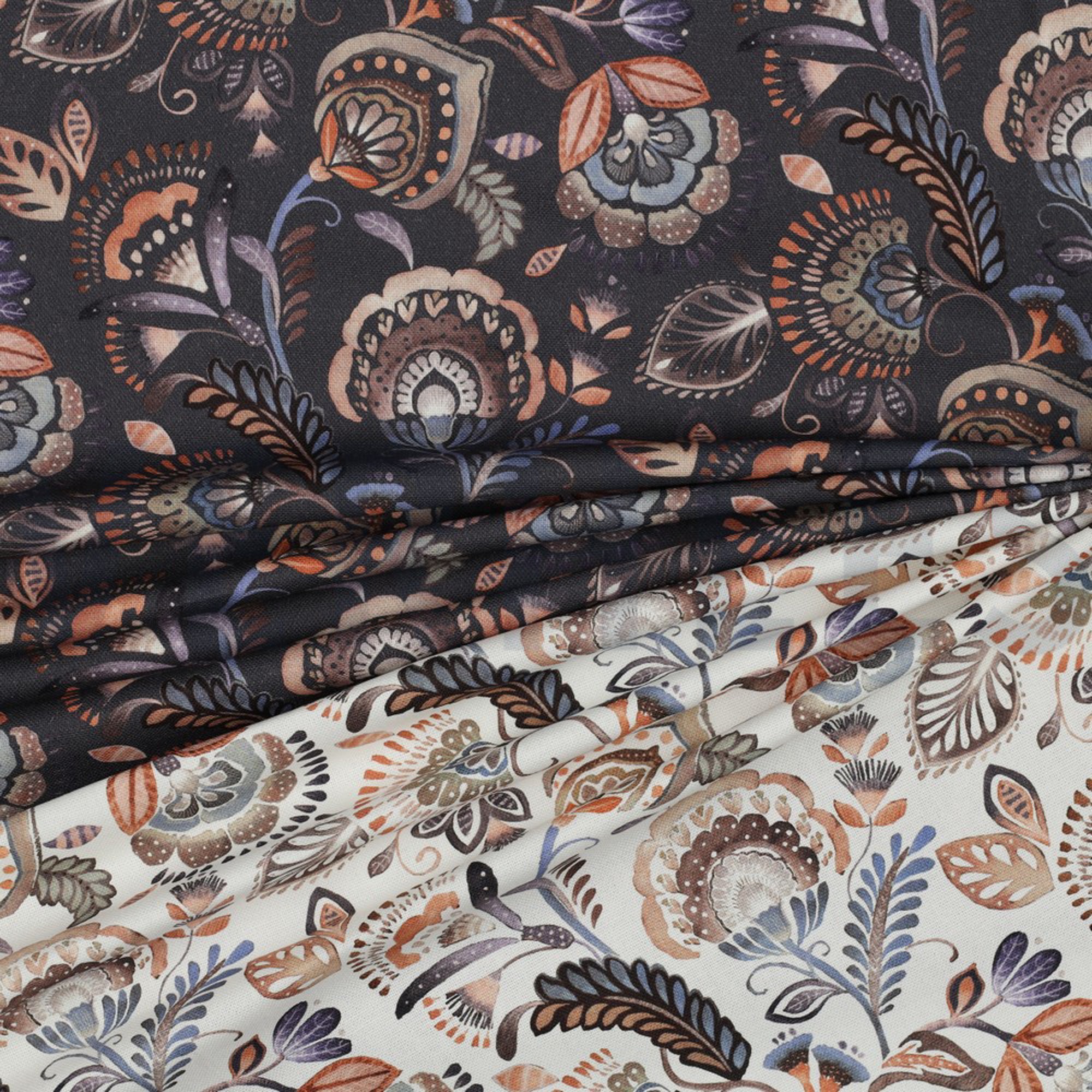 CANVAS DIGITAL PAISLEY DARK GREY (high resolution) #3