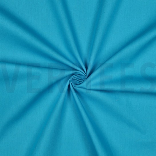 BAUMWOLLE POPELINE HELLTÜRKIS #7