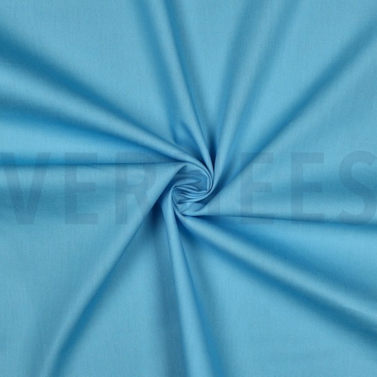 KATOEN POPLIN HEMELSBLAUW #7