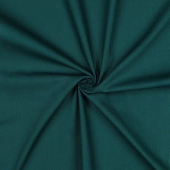 BAUMWOLLE POPELINE DUNKELCYAN #7