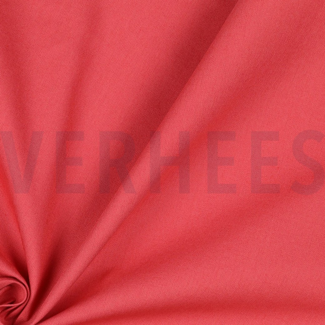 COTTON POPLIN DARK CORAL #3