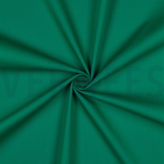 BAUMWOLLE POPELINE SMARAGDGRÜN #7
