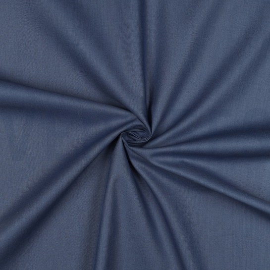 KATOEN POPLIN JEANSBLAUW #7