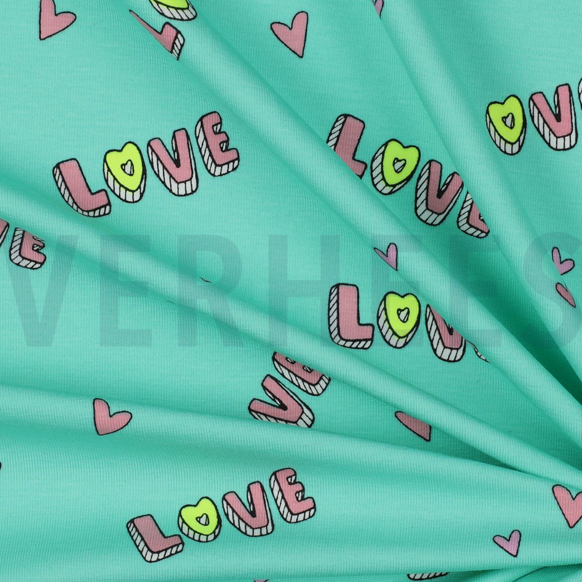 JERSEY NEON LOVE MINT (high resolution) #3