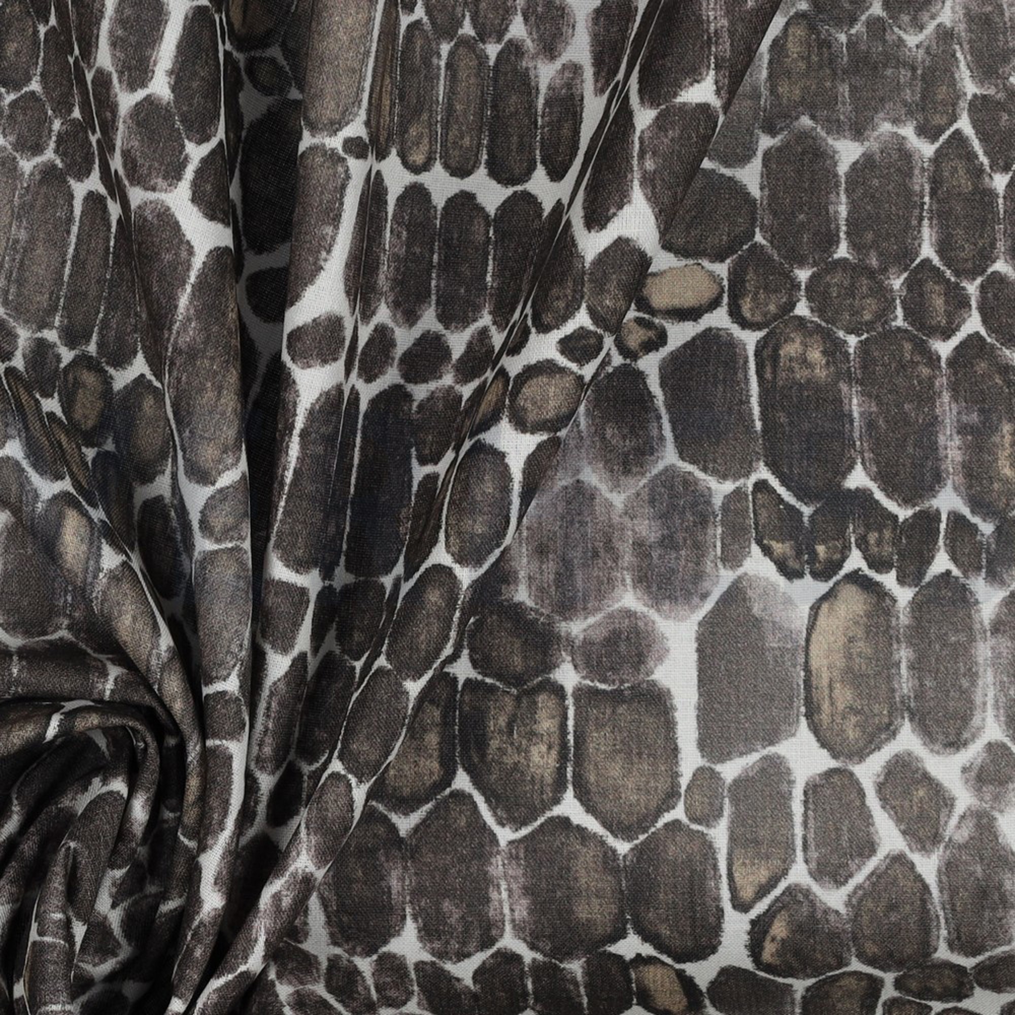 POPLIN DIGITAL ANIMAL SKIN OFF WHITE BROWN (high resolution) #3