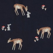 POPLIN DIGITAL FOREST ANIMALS NAVY (thumbnail) #3