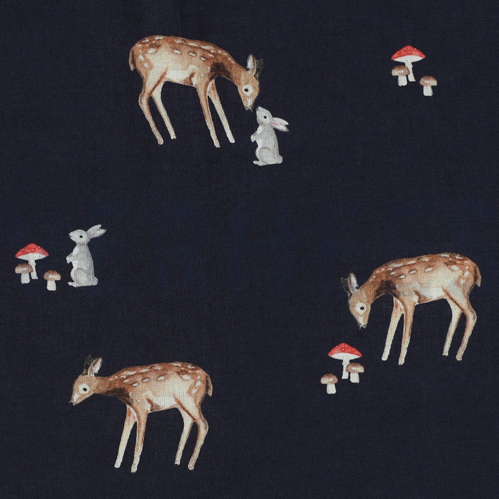 POPLIN DIGITAL FOREST ANIMALS NAVY (high resolution) #3
