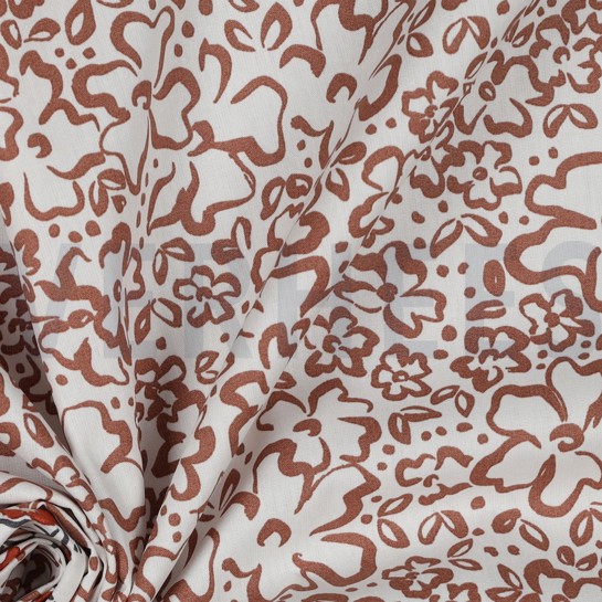 POPLIN WILD FLOWERS OFF WHITE #7