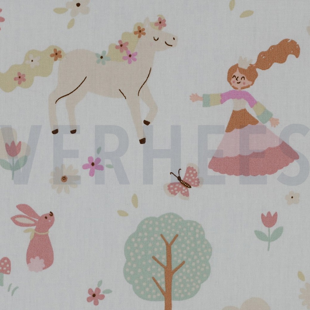 POPLIN CASTLES WHITE #3