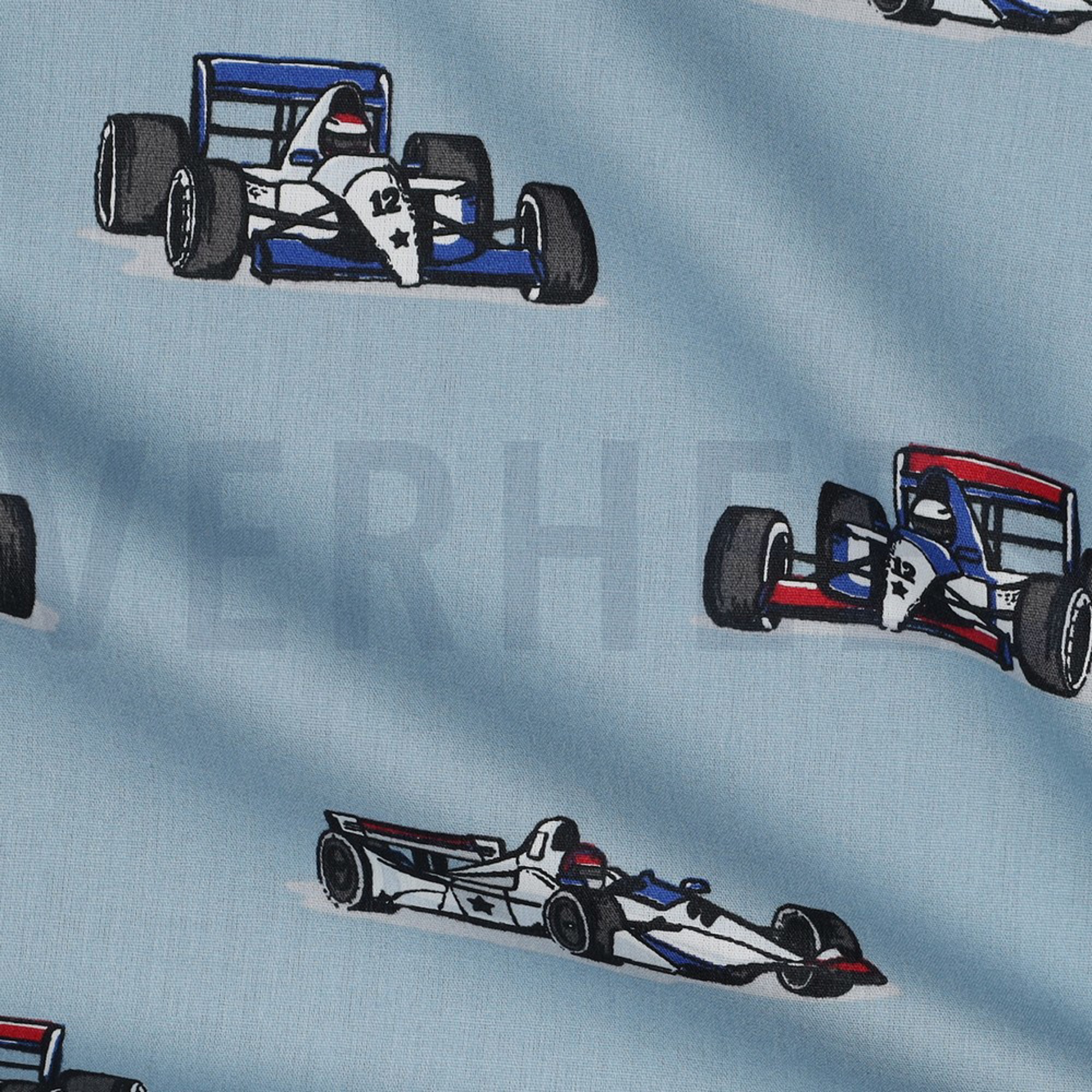 POPLIN RACING CARS LIGHT BLUE (high resolution) #3