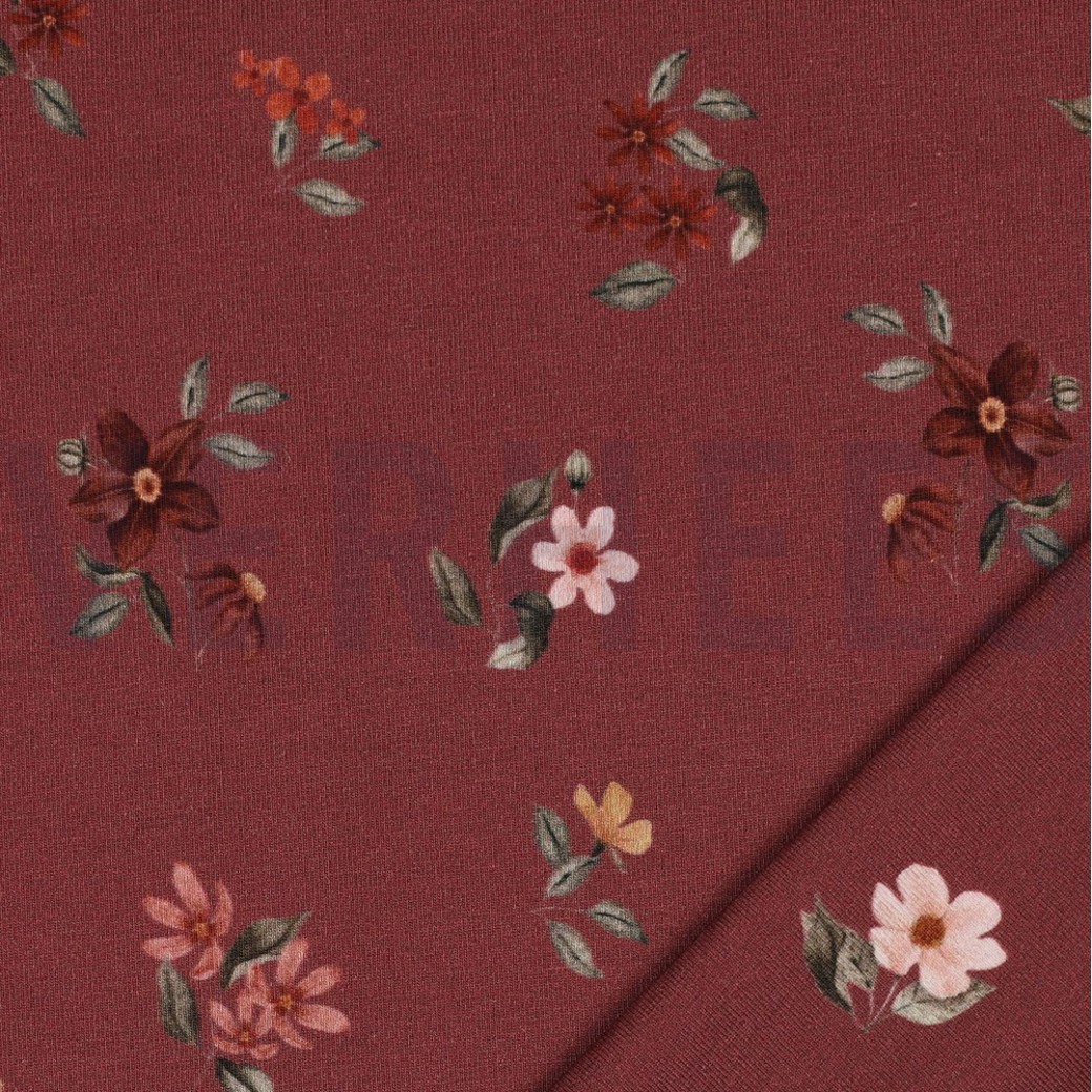 JERSEY DIGITAL GOTS FLOWERS ROUGE #3