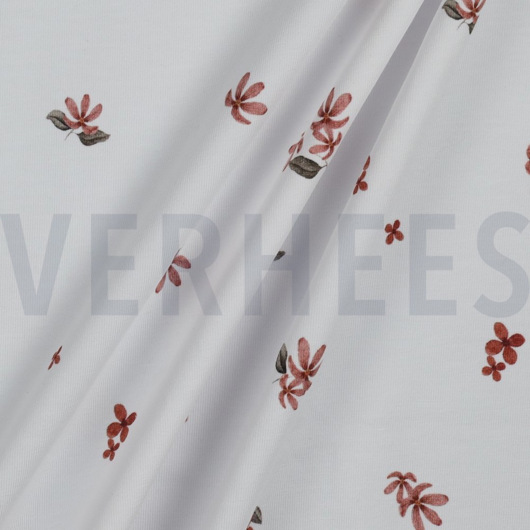 JERSEY DIGITAL GOTS FLOWERS WHITE #3