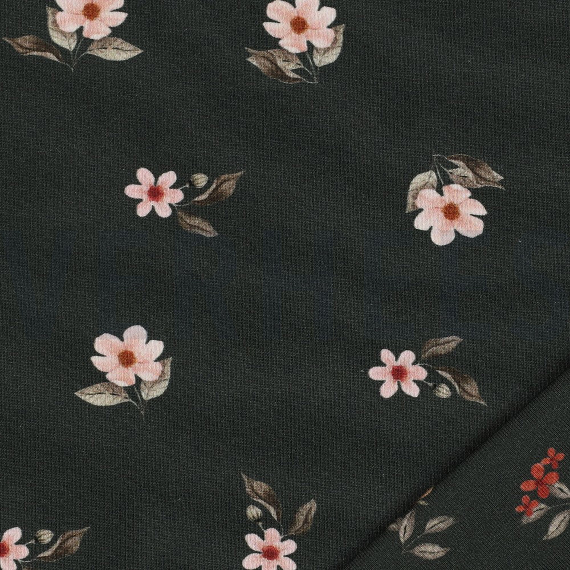 JERSEY DIGITAL GOTS FLOWERS ARMY GREEN (high resolution) #3