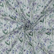 VISCOSE DOBBY DIGITAL FLOWERS WHITE (thumbnail) #3
