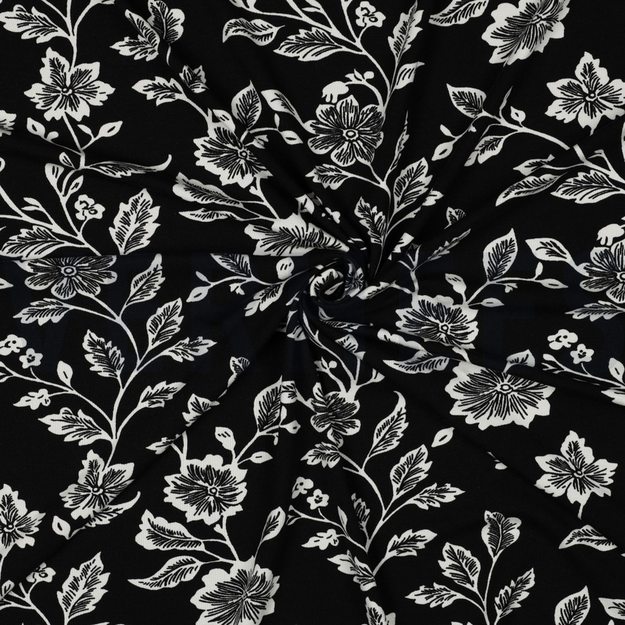 VISCOSE JERSEY FLOWERS BLACK (high resolution) #3