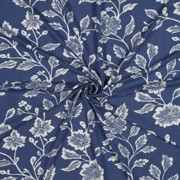 VISCOSE JERSEY FLOWERS BLUE (thumbnail) #3