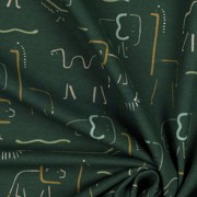 SOFT SWEAT SAFARI ANIMALS DARK GREEN (thumbnail) #3