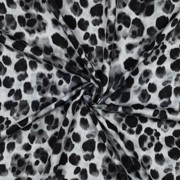 VISCOSE SATIN DIGITAL ANIMAL SKIN BLACK (thumbnail) #3
