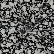 VISCOSE STRETCH FLOWERS BLACK (thumbnail) #3