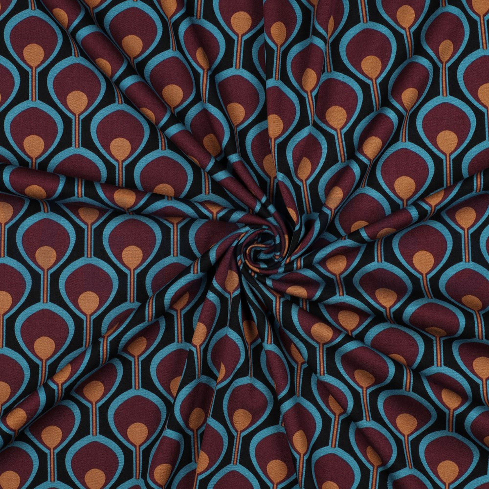 ROSELLA STRETCH ABSTRACT BLACK (high resolution) #3