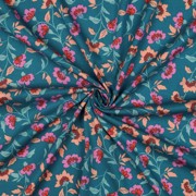 ROSELLA STRETCH FLOWERS PETROL (thumbnail) #3