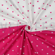 FINE POPLIN HEARTS WHITE / FUCHSIA (thumbnail) #3