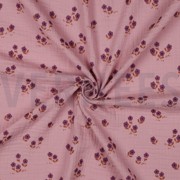 DOUBLE GAUZE FLOWERS MAUVE (thumbnail) #3
