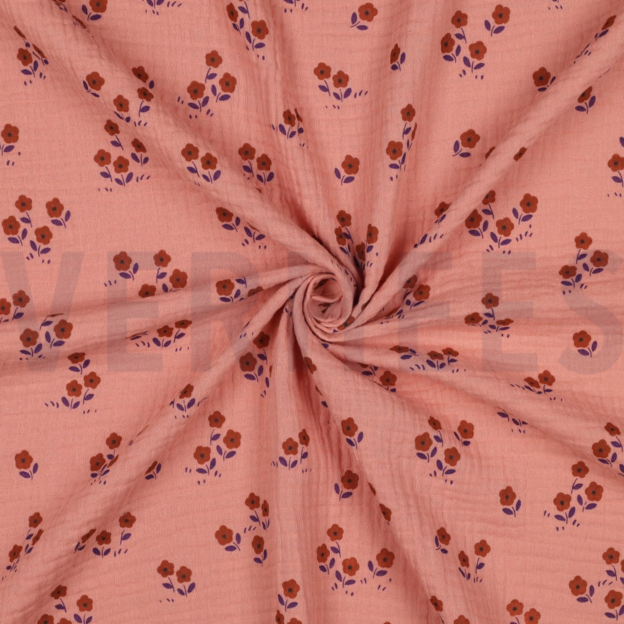 DOUBLE GAUZE FLOWERS PEACH (high resolution) #3