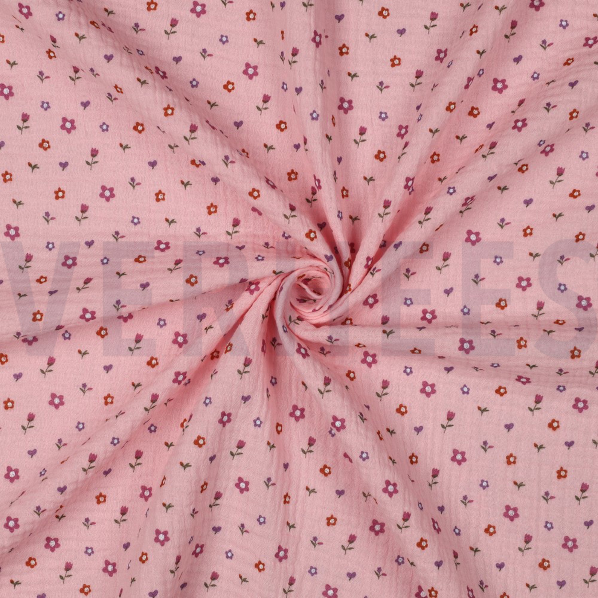 DOUBLE GAUZE FLOWERS LIGHT PINK (high resolution) #3