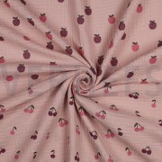 DOUBLE GAUZE FRUITS SOFT ROSE (thumbnail) #3