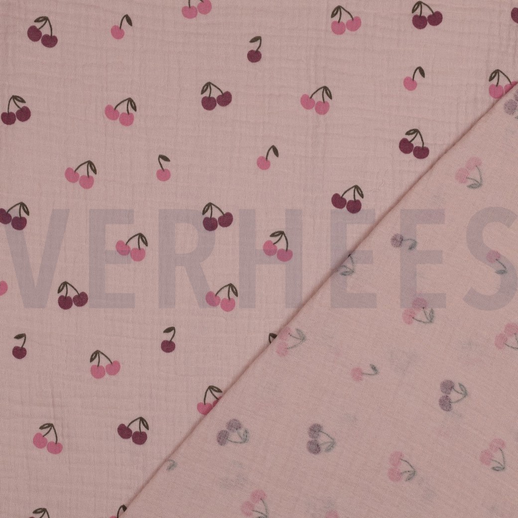 DOUBLE GAUZE FRUITS SOFT ROSE #3