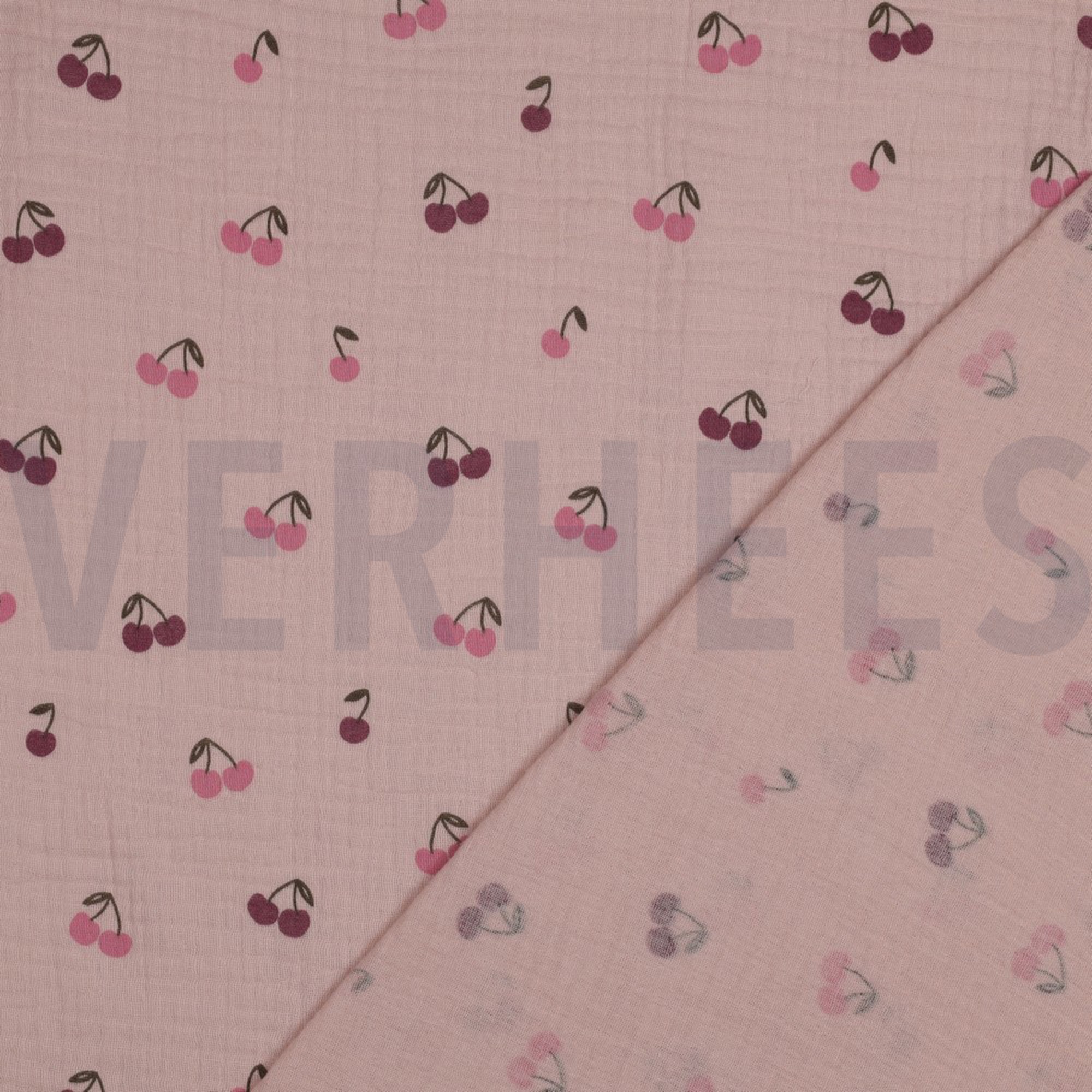 DOUBLE GAUZE FRUITS SOFT ROSE (high resolution) #3