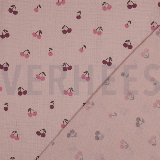 DOUBLE GAUZE FRUITS SOFT ROSE #7