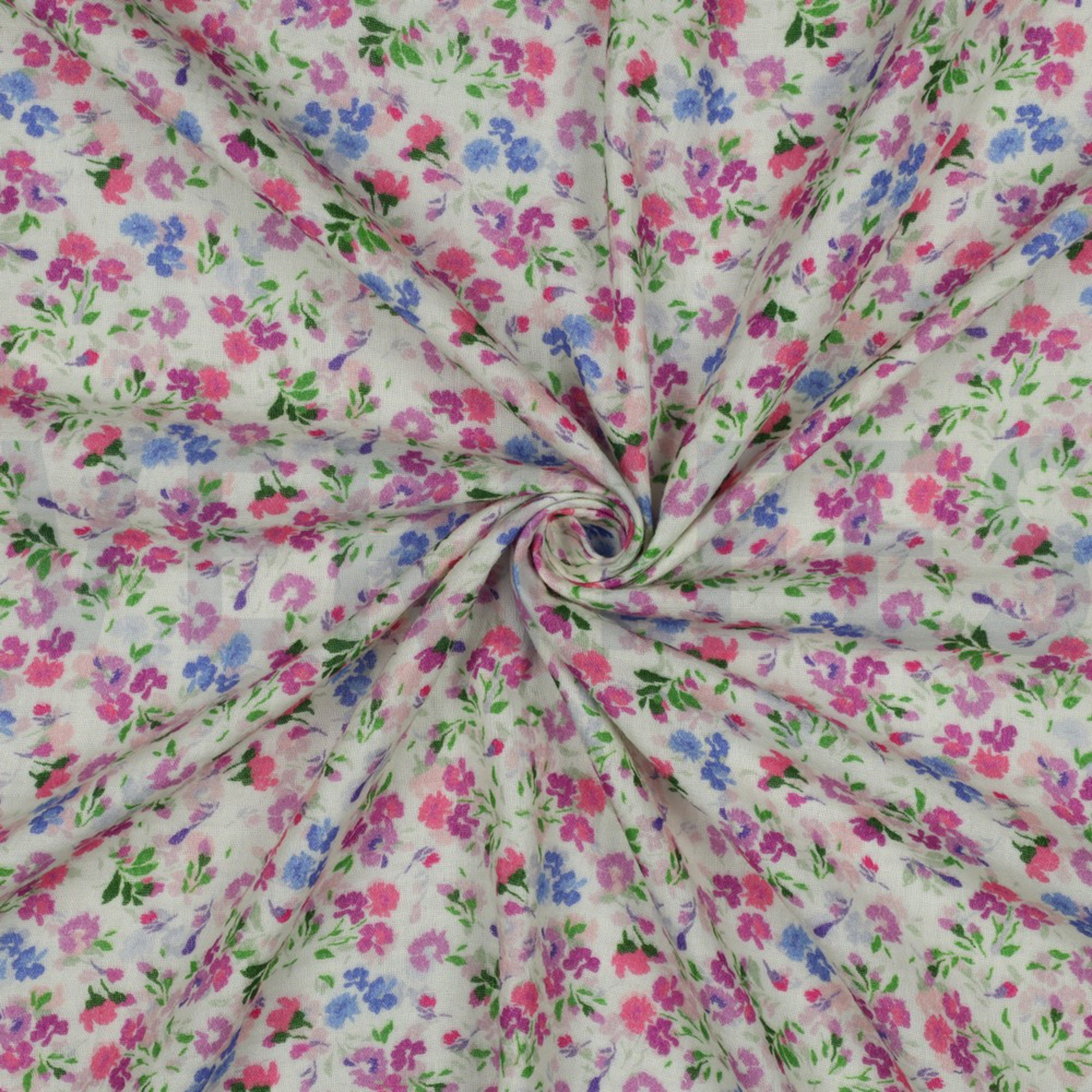 DOUBLE GAUZE DIGITAL FLOWERS OFF-WHITE (high resolution) #3
