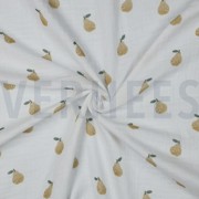 DOUBLE GAUZE DIGITAL PEARS WHITE (thumbnail) #3