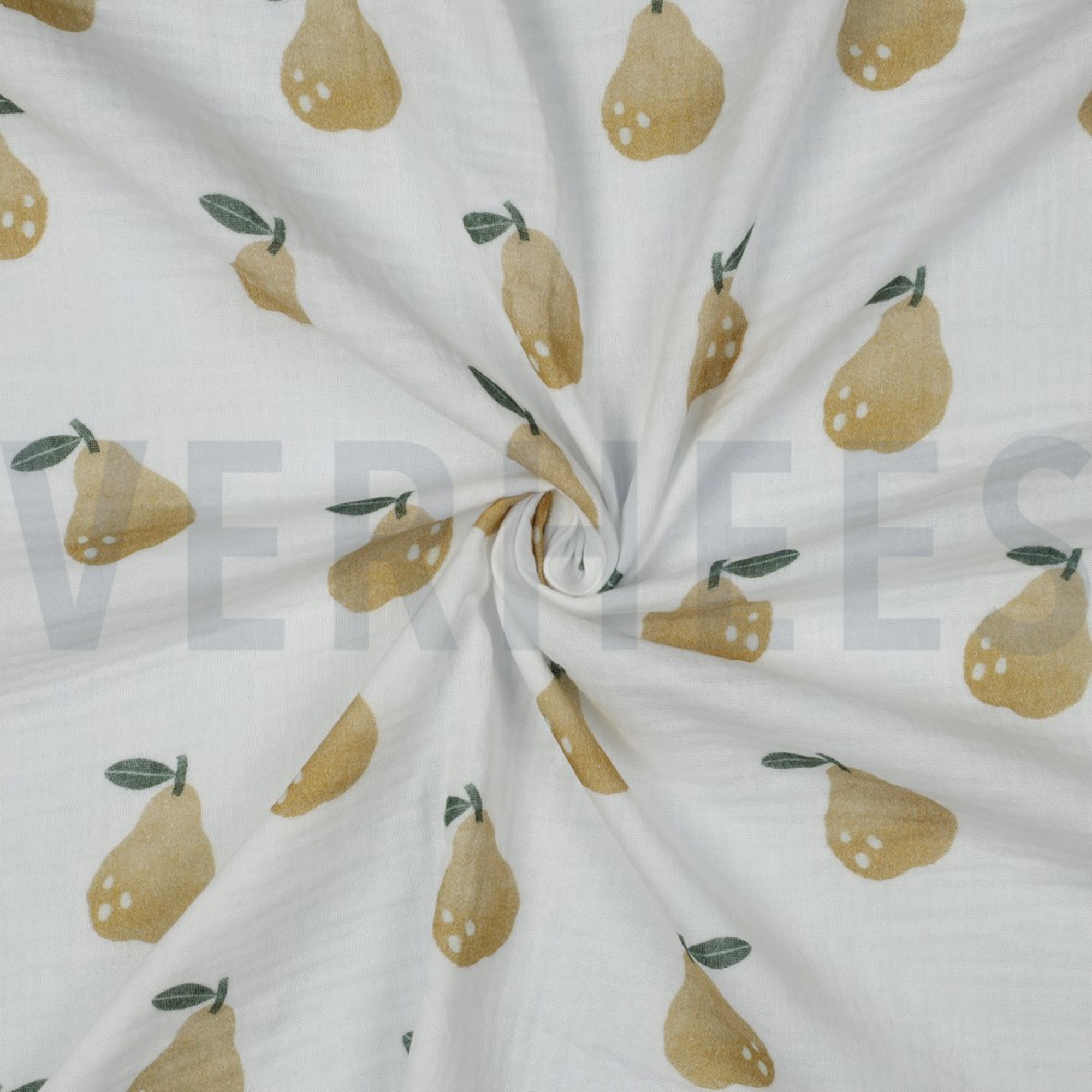 DOUBLE GAUZE DIGITAL PEARS WHITE (high resolution) #3