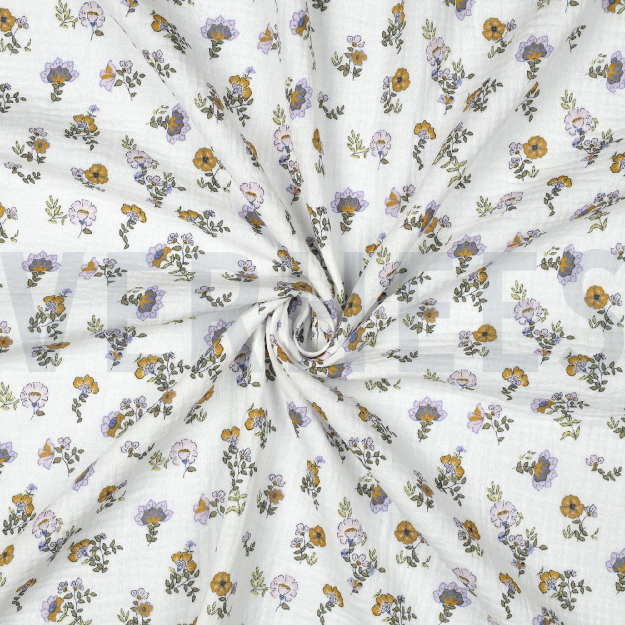 DOUBLE GAUZE GOTS FLOWERS WHITE (high resolution) #3