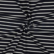 FRENCH TERRY STRIPE NAVY/ECRU (thumbnail) #3