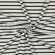 FRENCH TERRY STRIPE ECRU/NAVY (thumbnail) #3