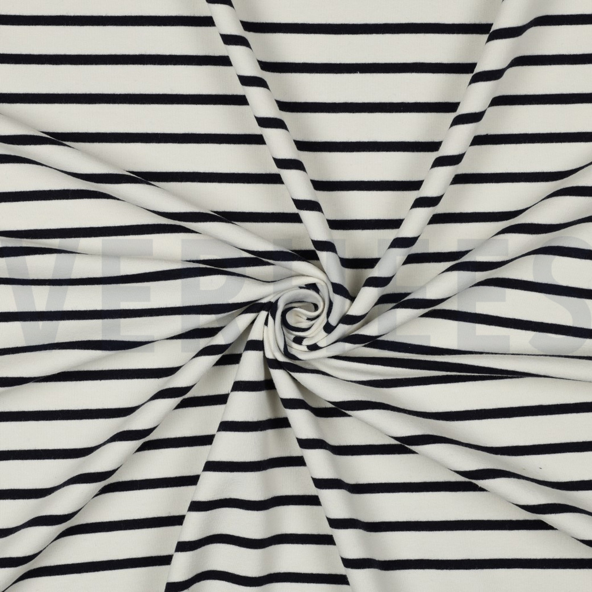 FRENCH TERRY STRIPE ECRU/NAVY (high resolution) #3